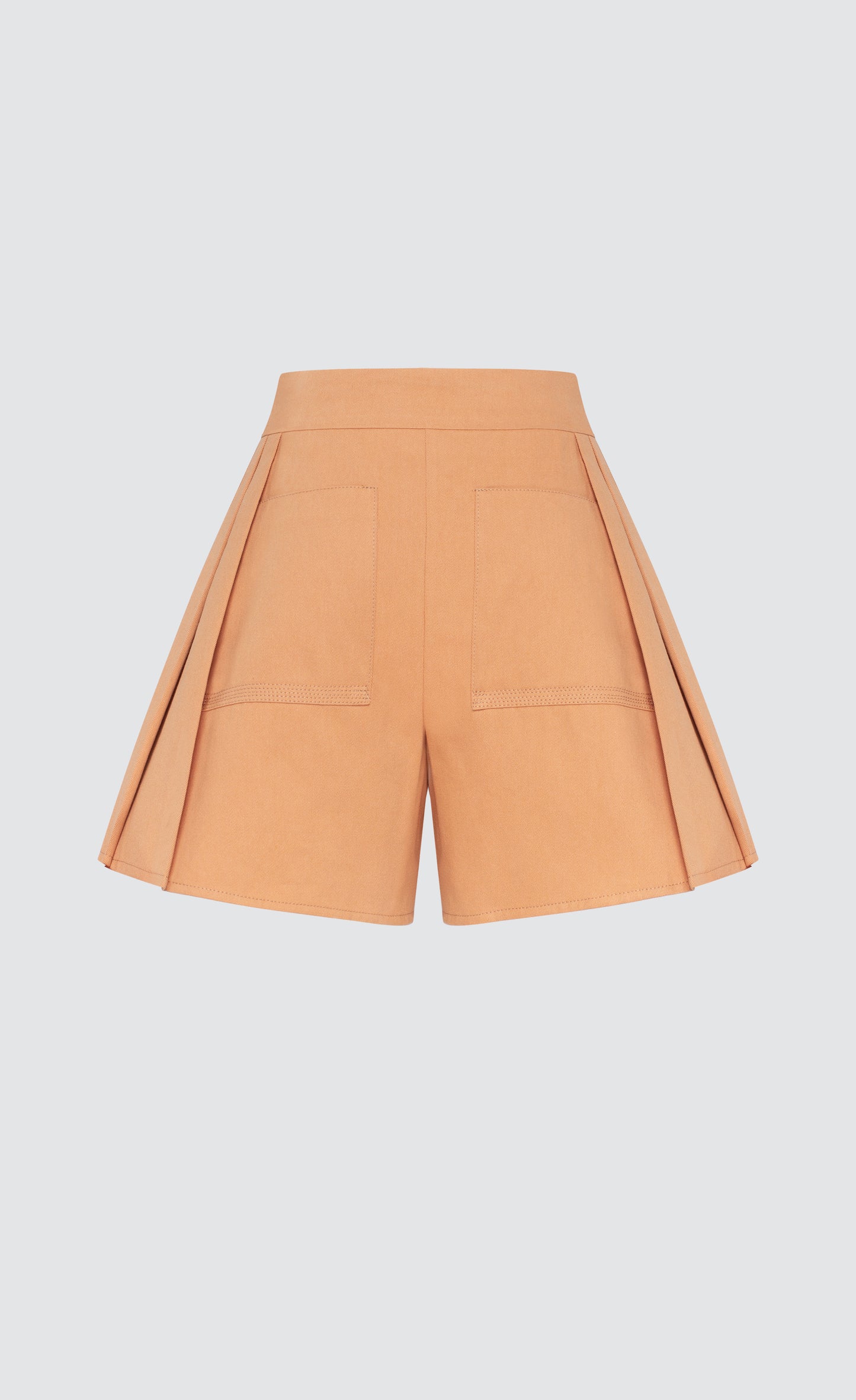 FLARED DENIM SHORTS