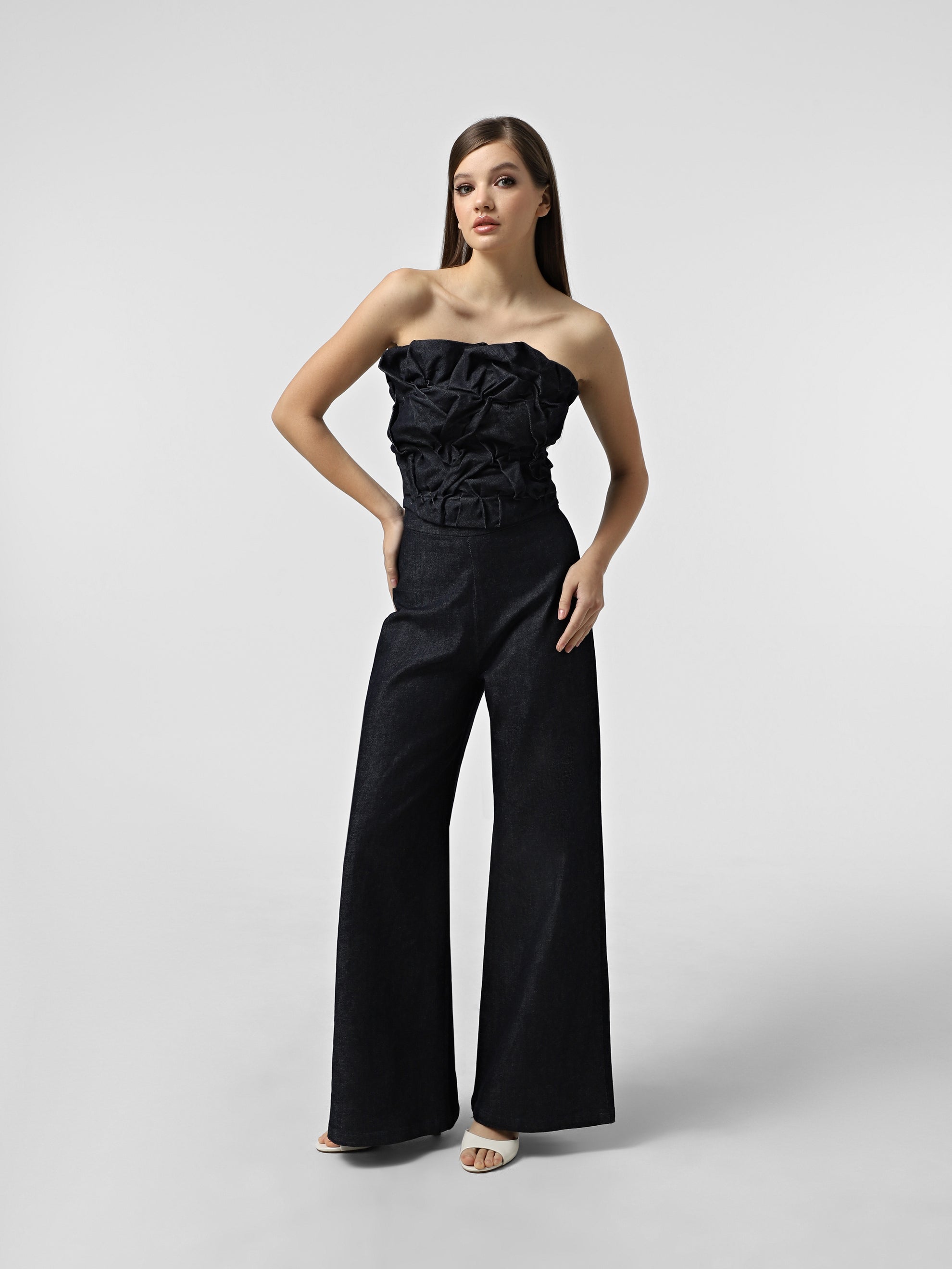 TULIP DENIM CORSET TOP