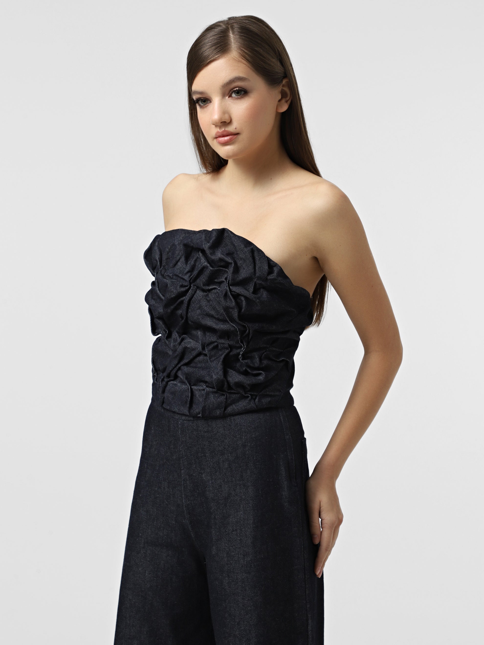 TULIP DENIM CORSET TOP