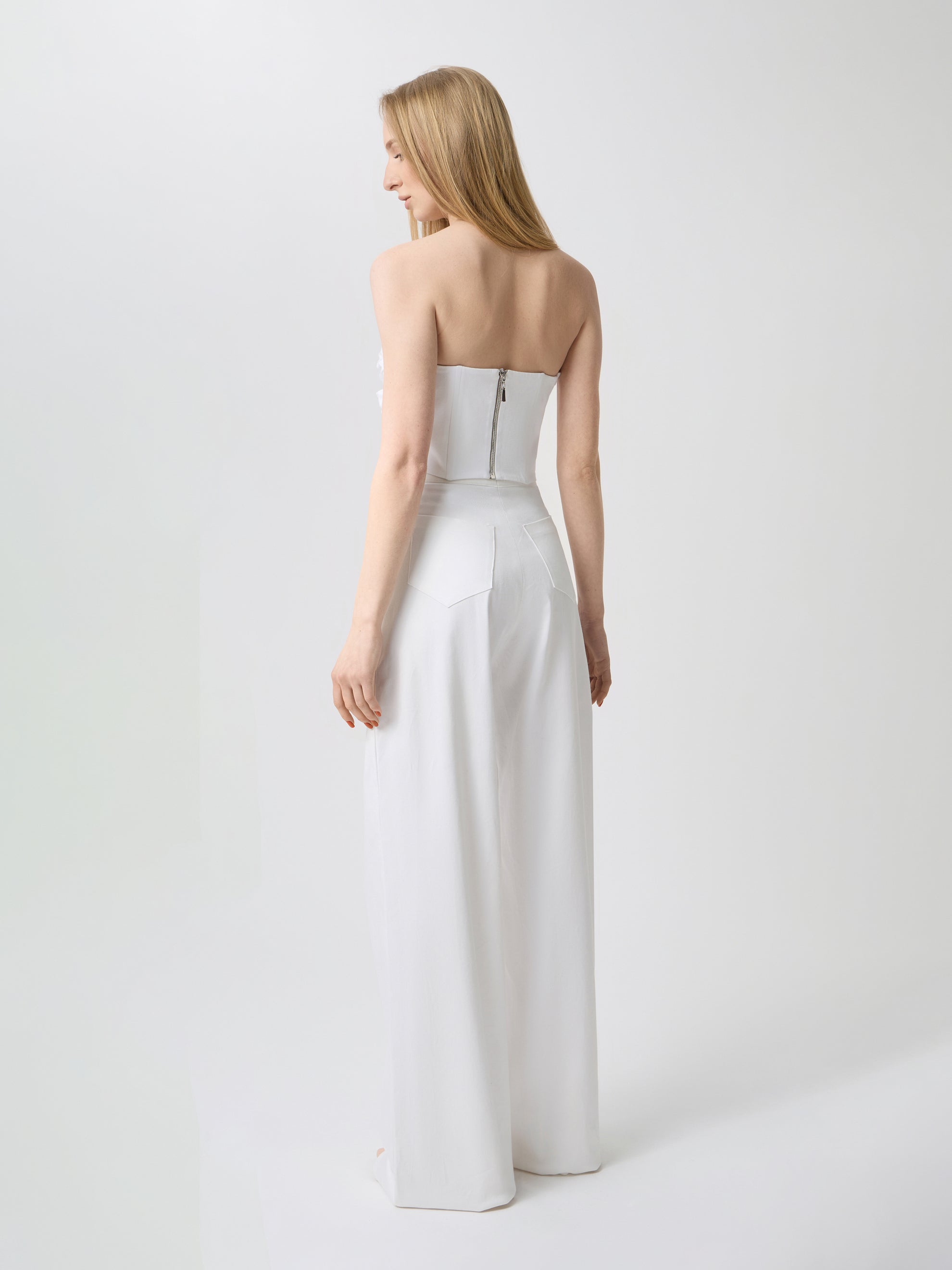 WIDE-LEG DENIM TROUSERS