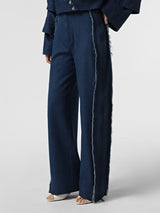 ZIPPED DENIM JEANS