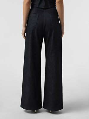 WIDE-LEG DENIM TROUSERS