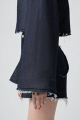 CROPPED DENIM BLAZER