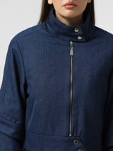 LAYERED SLEEVES DENIM JACKET