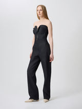 ZIP DENIM CORSET