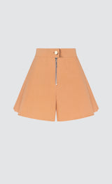 FLARED COTTON SHORTS