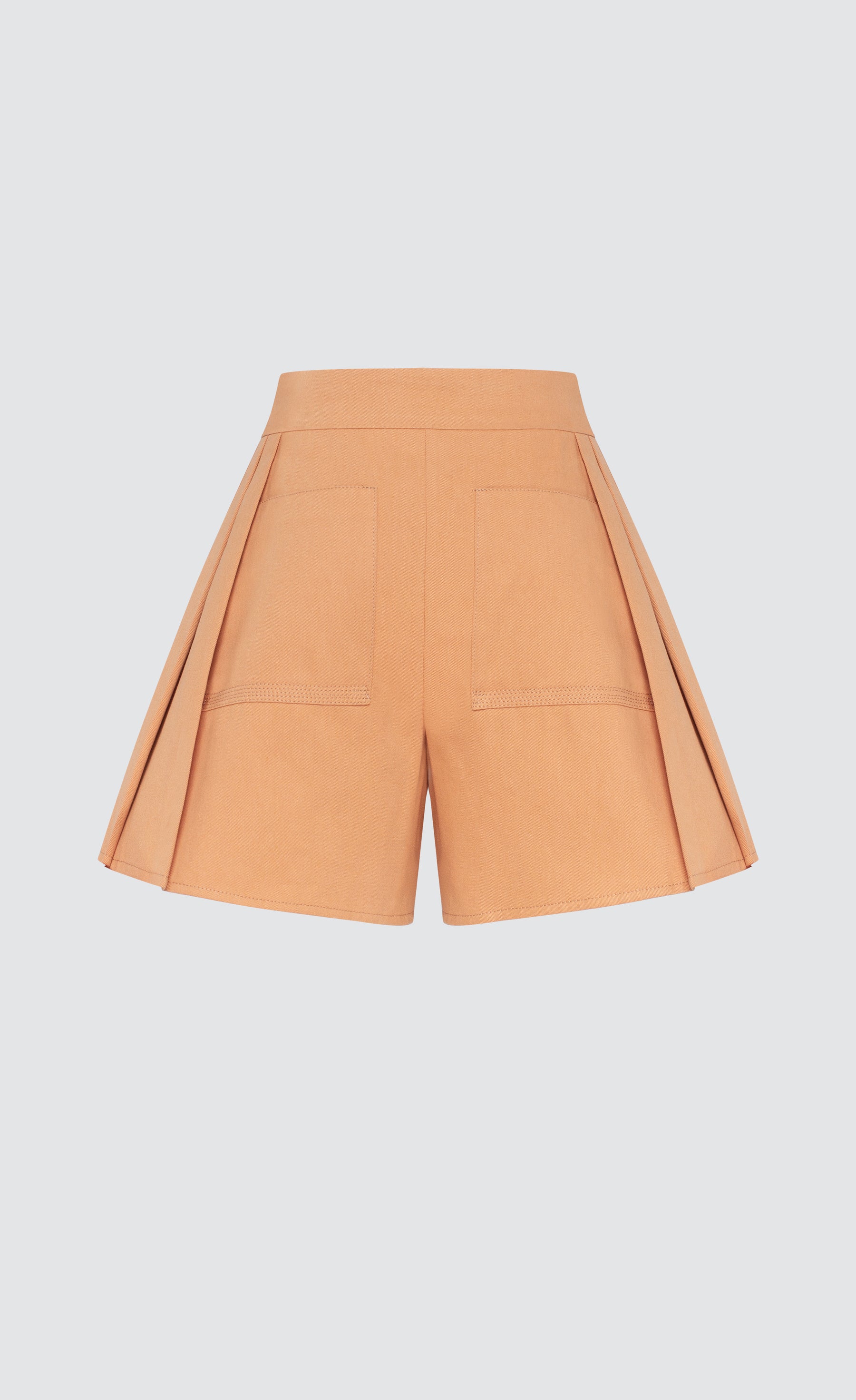 FLARED COTTON SHORTS
