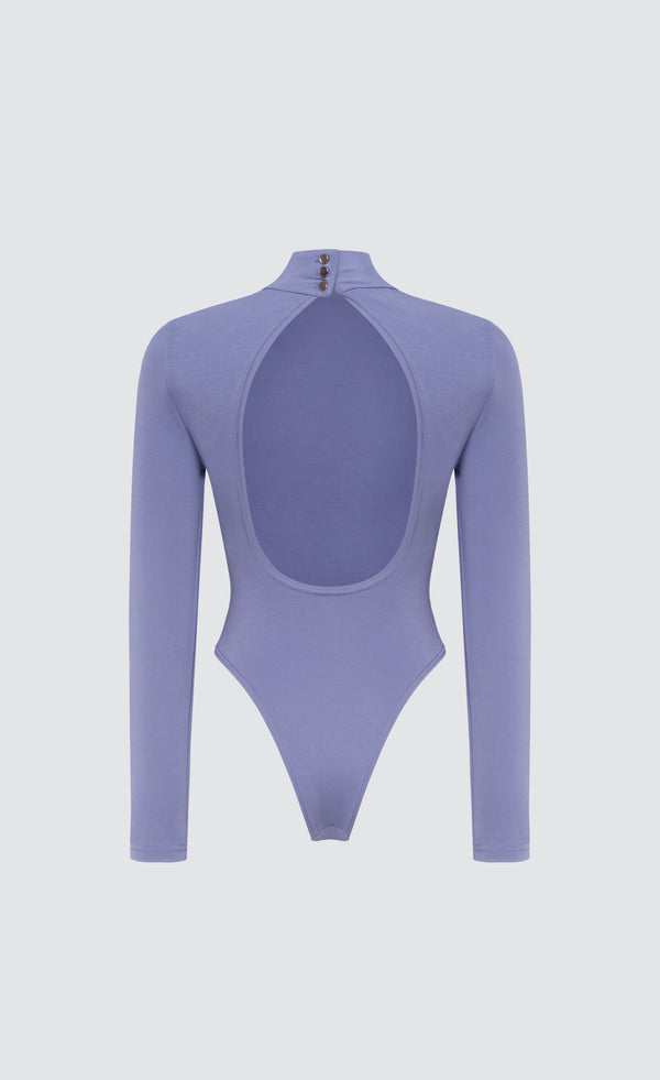 STRETCH OPEN-BACK BODYSUIT