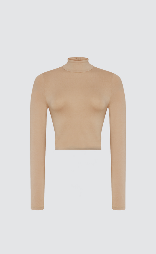 STRETCH LONG SLEEVE-TOP